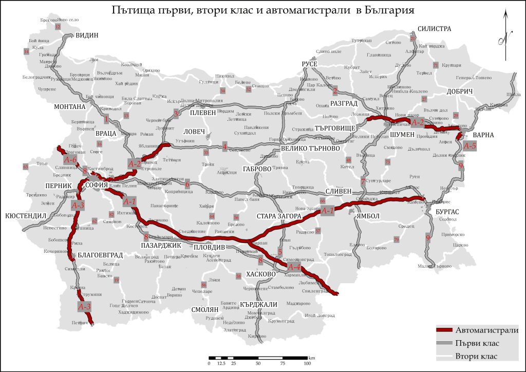 autostrady w Bułgarii
